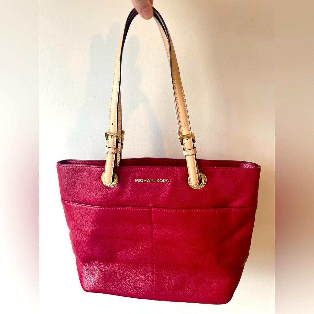 NWT Medium Michael Kors Pebbled Leather Bedford Tote Bag- excellent with dustbag